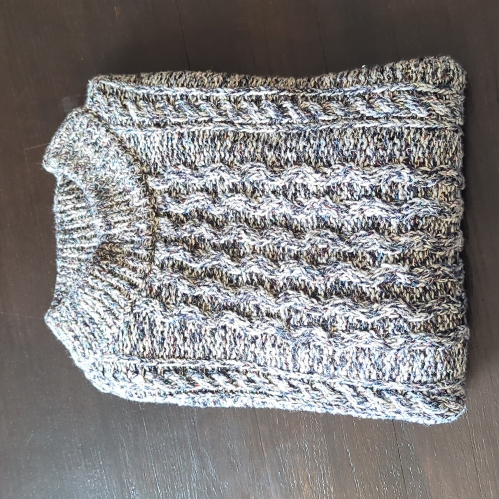 Tommy Hilfiger Cable Knit Sweater Multicolor Marled Women's Medium Mock neck - Picture 7 of 8